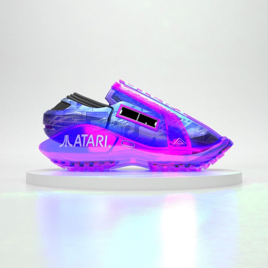 아타리 x 아티팩트 스튜디오 스니커즈 Atari x RTFKT Studios “ATARI SNEAKER SHINY ltd edition”