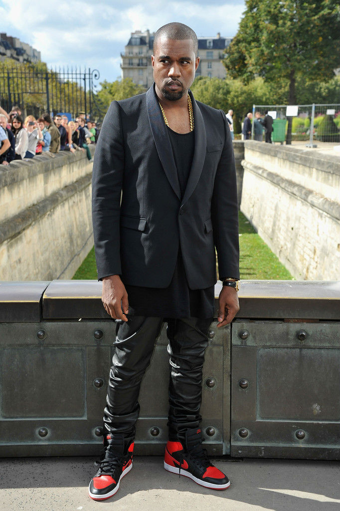 2012파리 패션위크 칸예 조던 1 브레드 Kanye Weat Jordan Bred at 2012 Paris Fashion Week