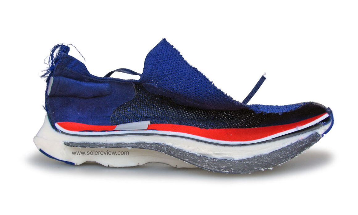 나이키 베이퍼플라이4 플라이니트 단면(inside Nike Vaporfly 4 Flyknit)